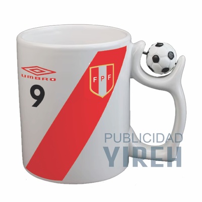 Tazas personalizadas por Tipos taza con asa de pelota