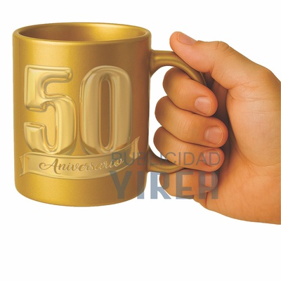 Tazas personalizadas por Tipos taza dorada