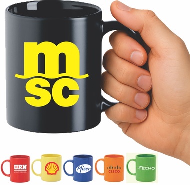 Tazas Publicitarias para empresas y negocios taza negra publicitaria